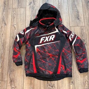 FXR Youth Helix Jacket Size 12 F.A.S.T Flotation Red Black